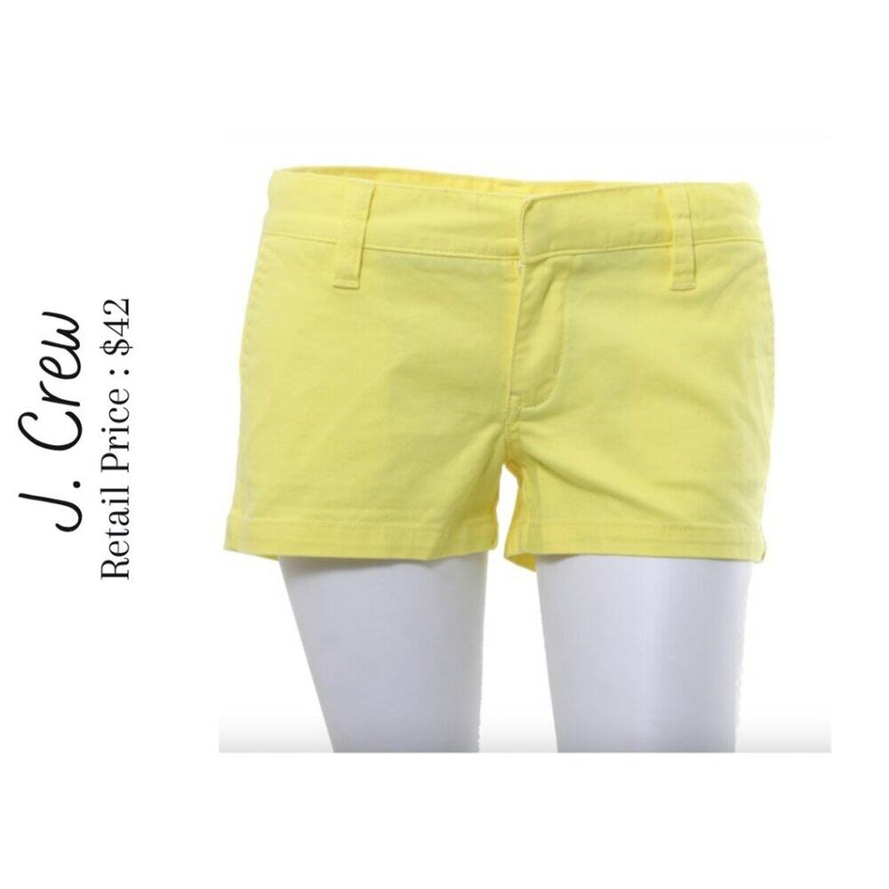 J. Crew Yellow Lagoon Shorts Size 0